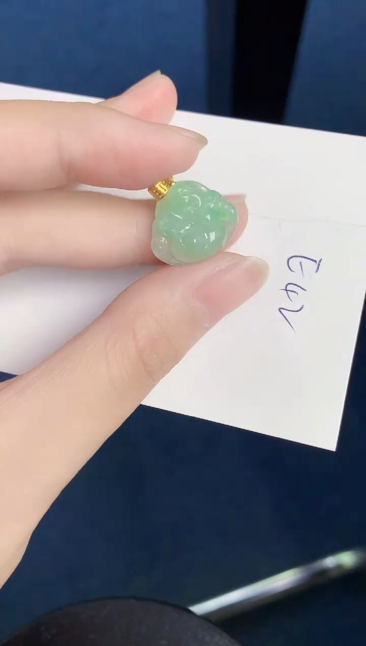 翡翠银S925镶嵌颈饰天然翡翠缅甸A货