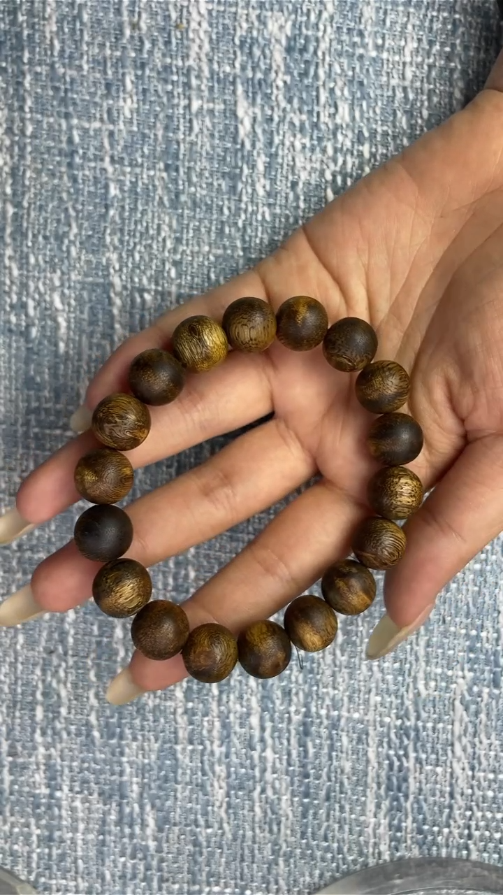 【闪购商品】沉香手串海南流油王1.2圆珠单圈JY141