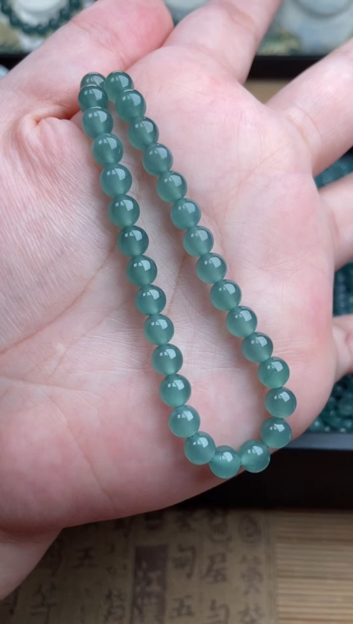 【闪购商品】翡翠手链未镶嵌多样性发货30颗卡6