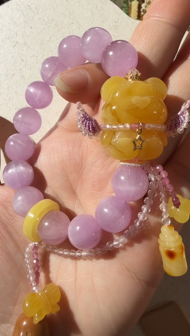 【闪购商品】蜜蜡手链未镶嵌蜜蜡小熊手链