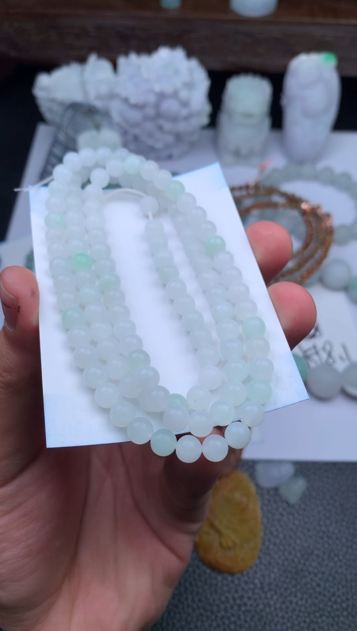 【闪购商品】定制翡翠未镶嵌珠链