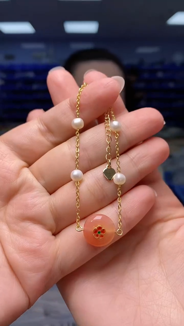 【闪购商品】玛瑙/玉髓手链未镶嵌  G13078