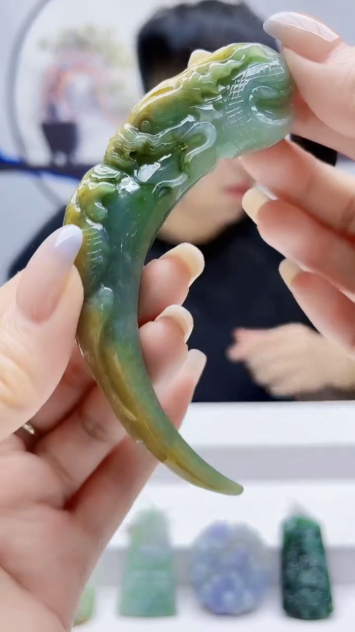 未镶嵌定制翡翠毛货挂件24