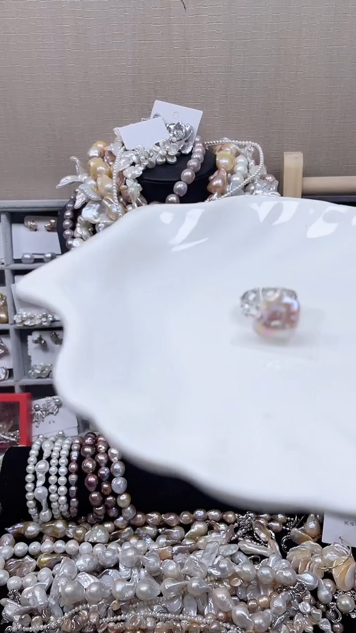 未镶嵌戒指淡水珍珠【纯恬饰品】