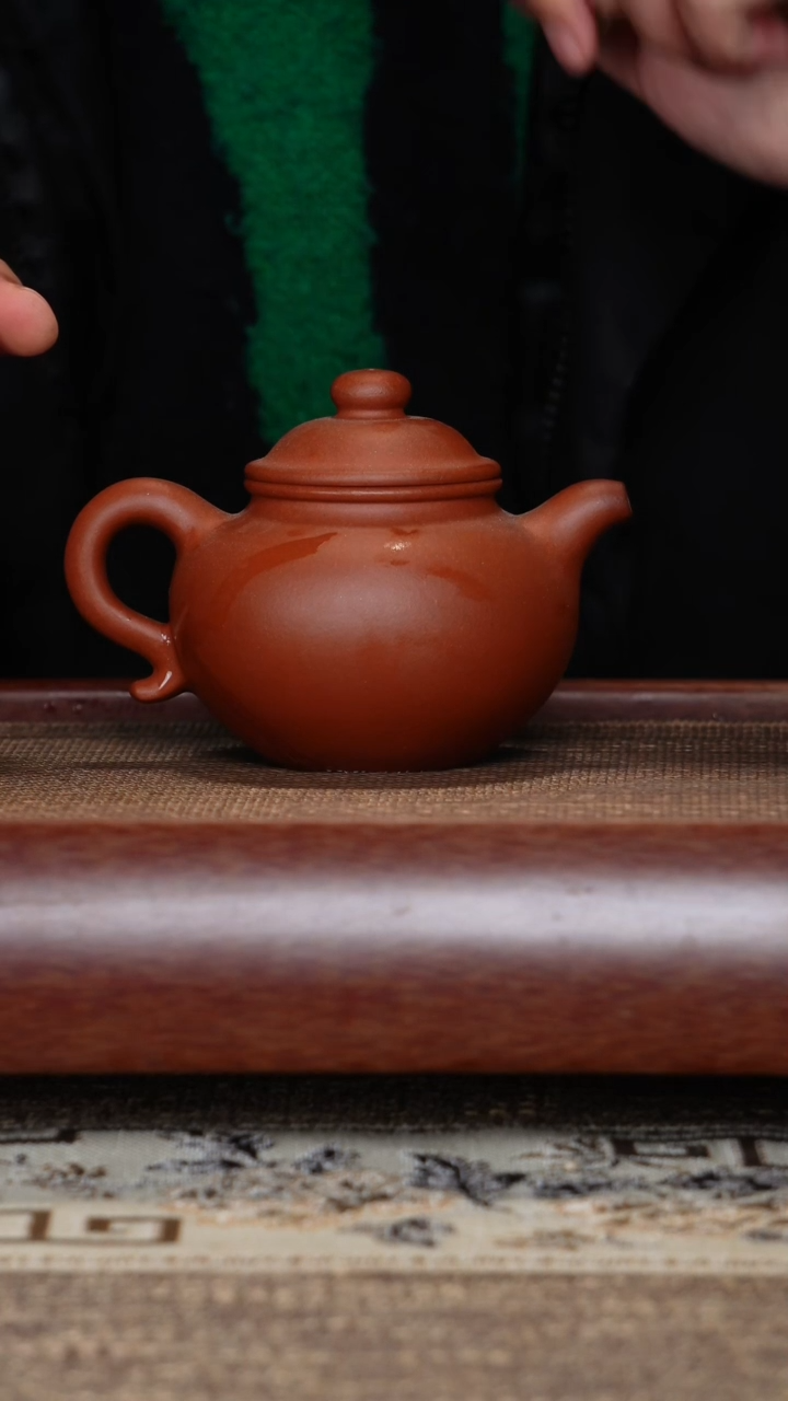 【闪购商品】紫砂茶壶微瑕莲子红清水半手工