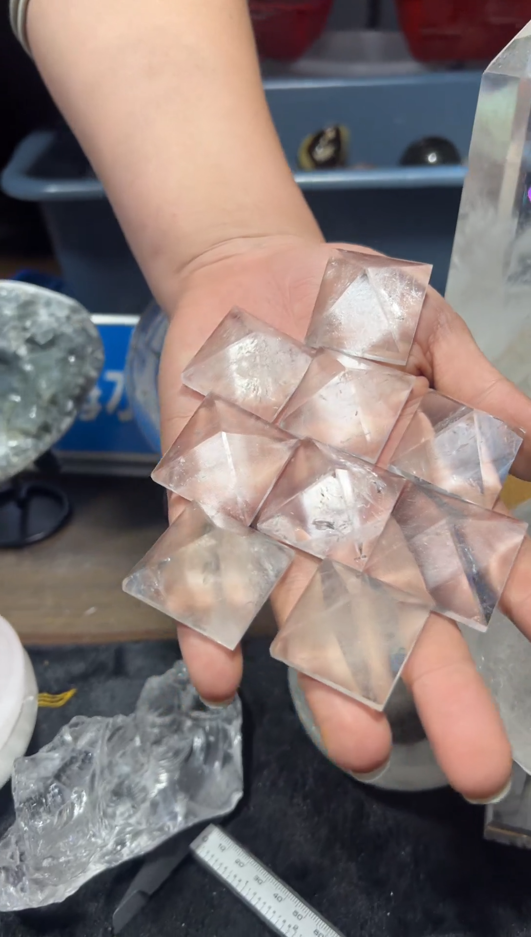 未镶嵌珠宝半成品水晶天然水晶默认微瑕多样性发其一113