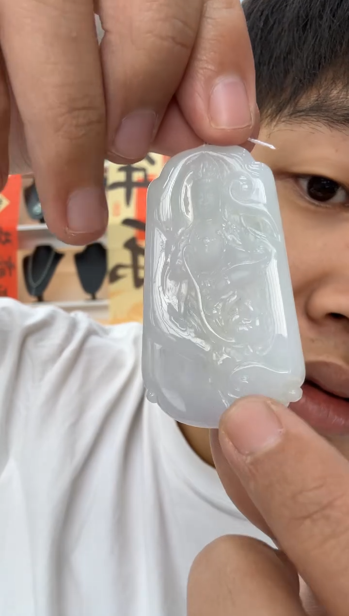 【闪购商品】翡翠颈饰未镶嵌天然翡翠A货孤品一件