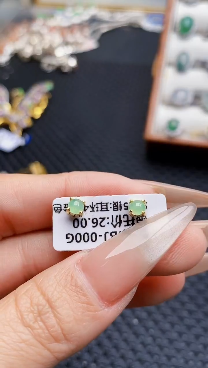 银S925镶嵌戒指翡翠2110