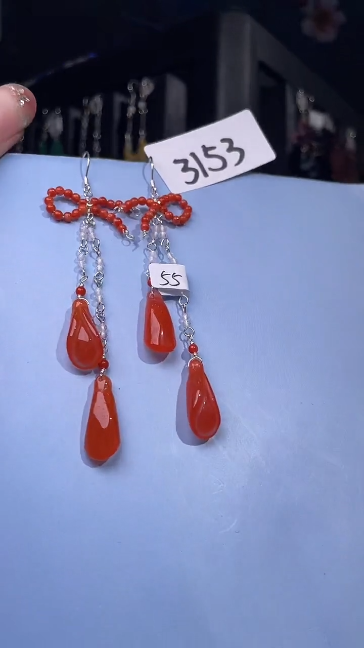 未镶嵌南红玛瑙耳饰喜欢拍