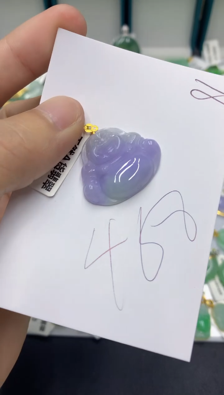 【闪购商品】翡翠颈饰18K金镶嵌翡翠
