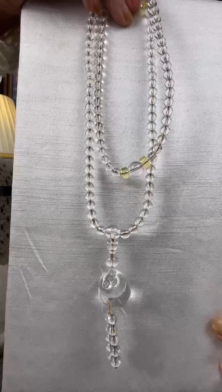 颈饰未镶嵌水晶天然108