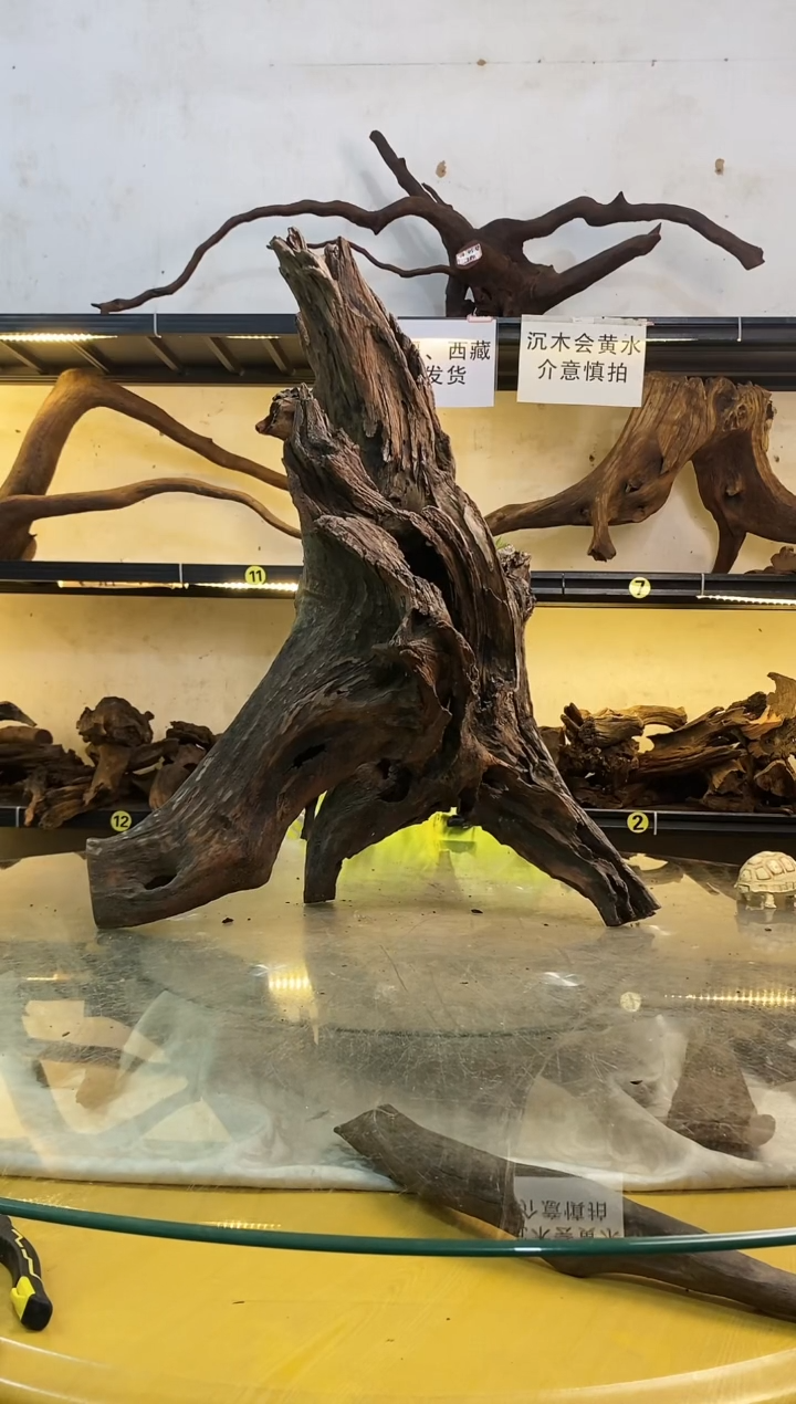 【闪购商品】柚木木艺鱼缸造景素材330