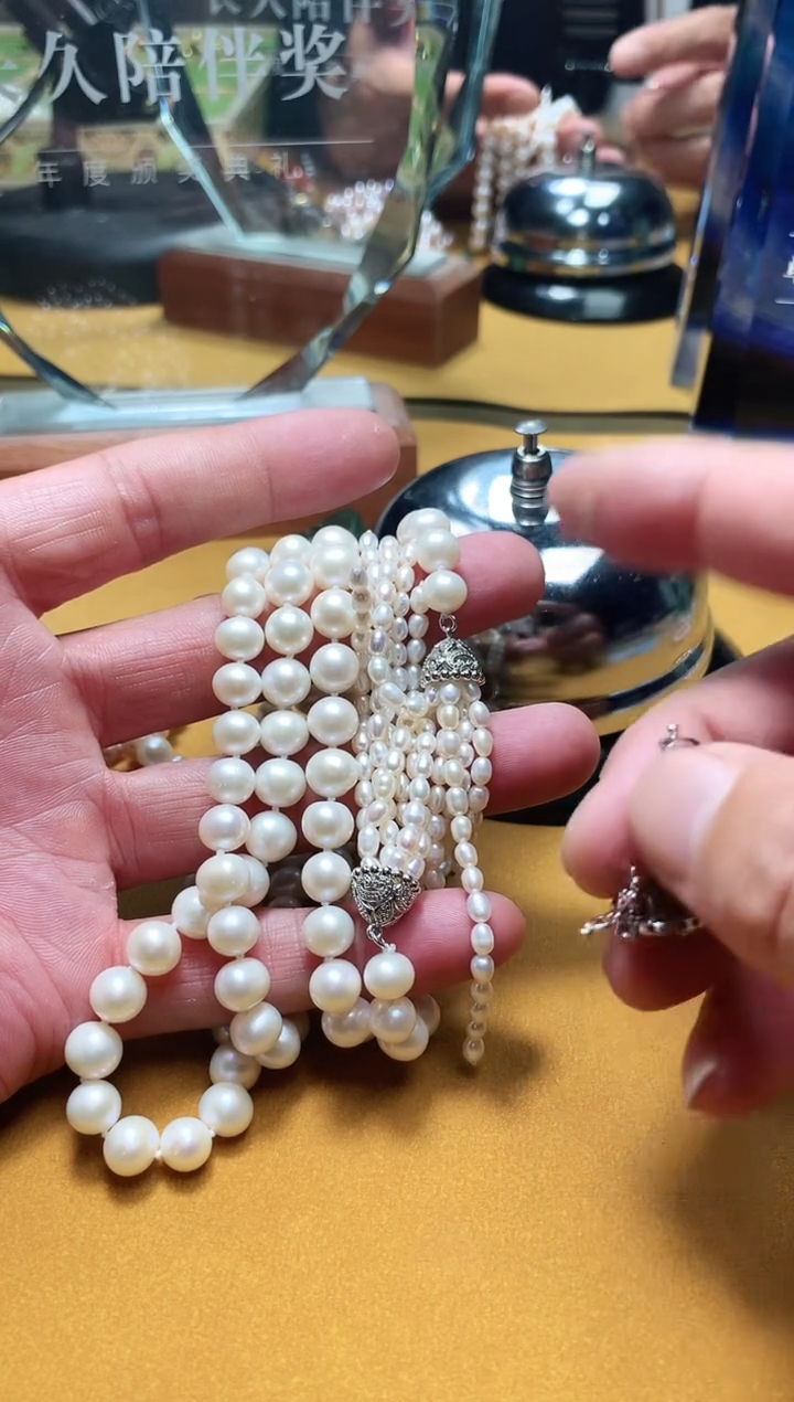 【闪购商品】淡水珍珠项链合金珍珠项链