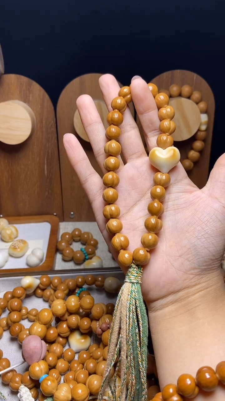 猴头核桃手串福**菇小馒头全品手持 改复古风爱心手持