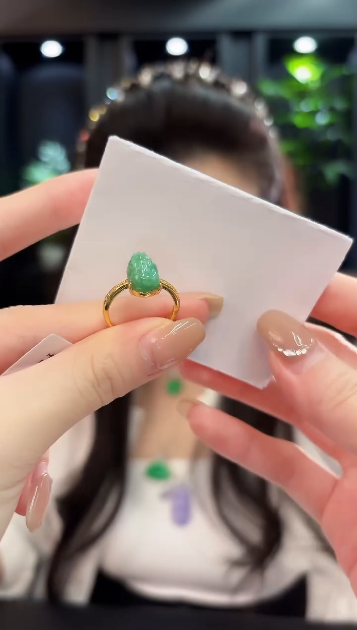 未镶嵌戒指翡翠 缅料A货/支持复检/一件