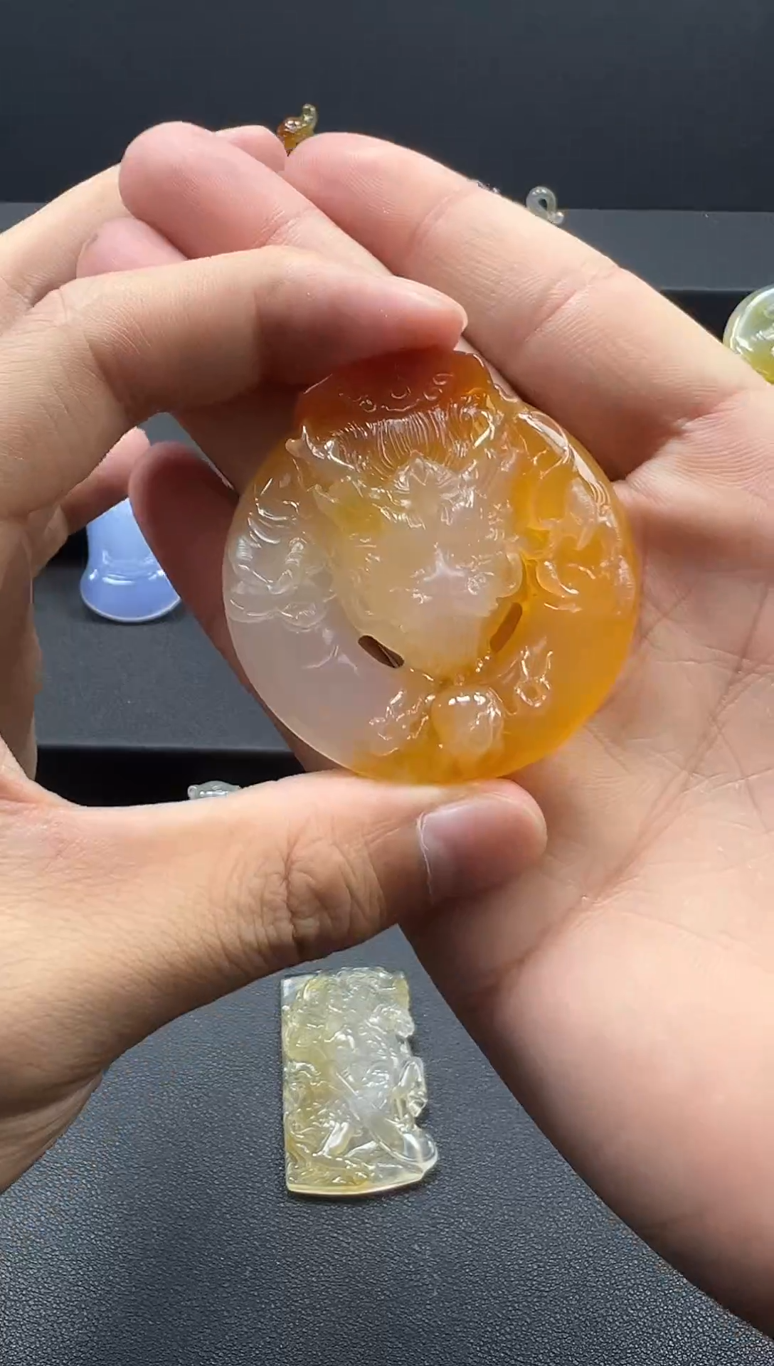 玛瑙/玉髓颈饰未镶嵌天然珠宝 一物一证
