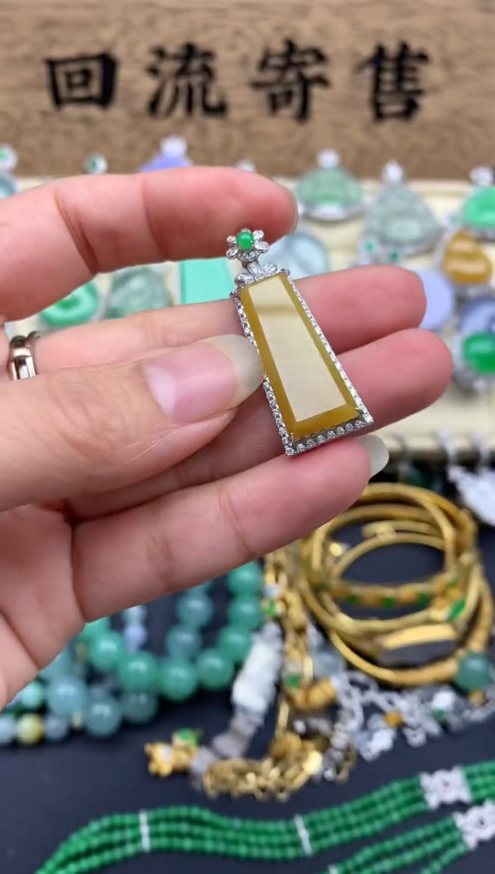 【闪购商品】翡翠颈饰18K金镶嵌564-中国好珍宝