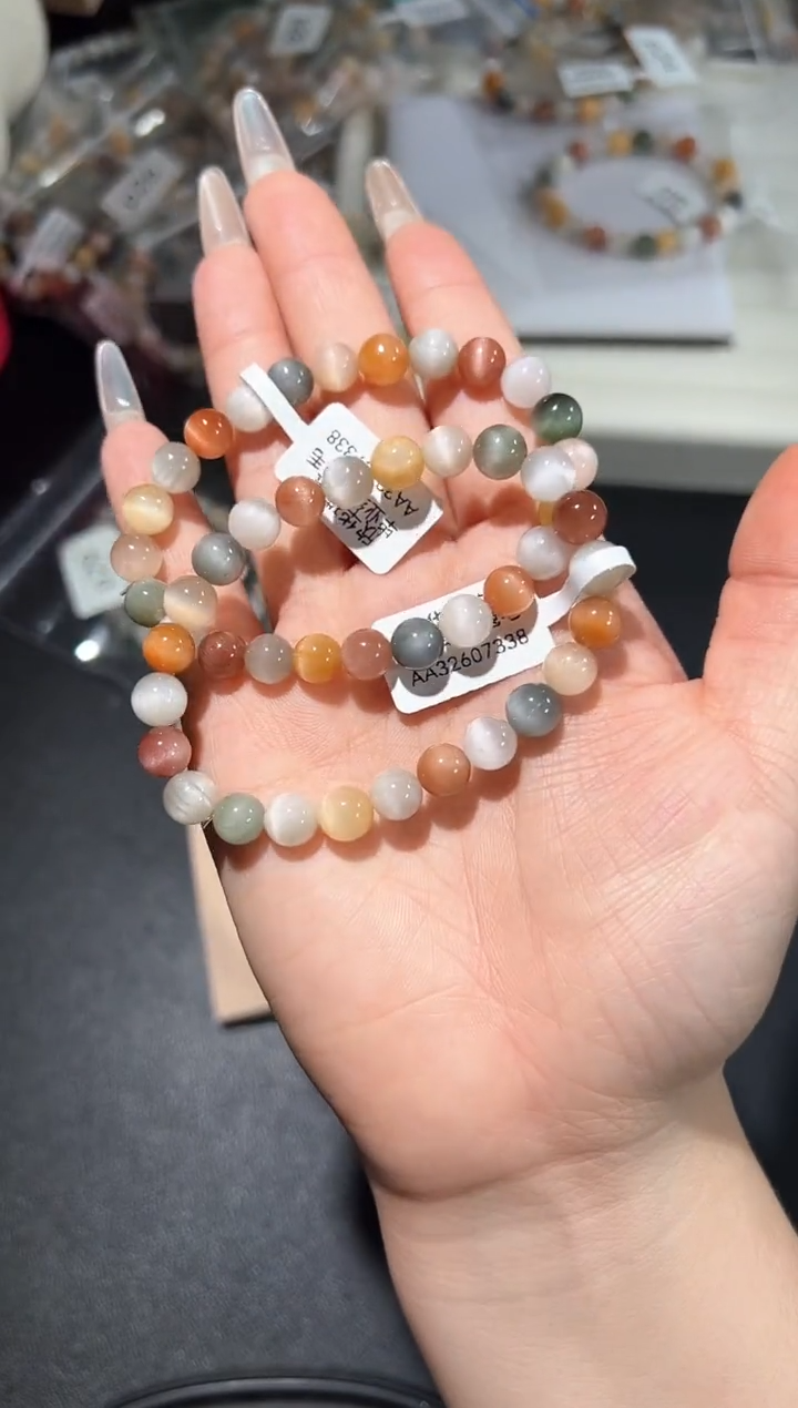 未镶嵌手串水晶30p多样性发其一【1条】默认微瑕7+mm