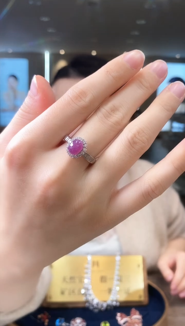 【闪购商品】红宝石戒指银S925镶嵌09