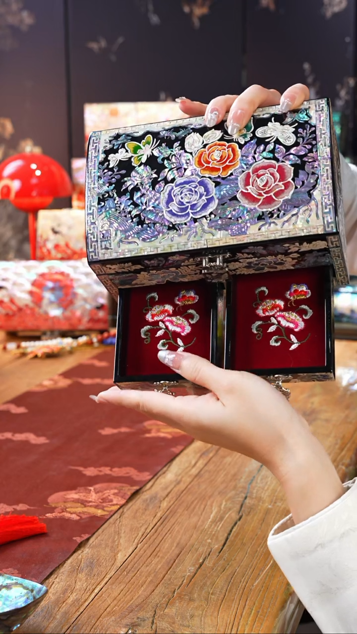 【闪购商品】瓷片核桃甄选非遗文化螺钿