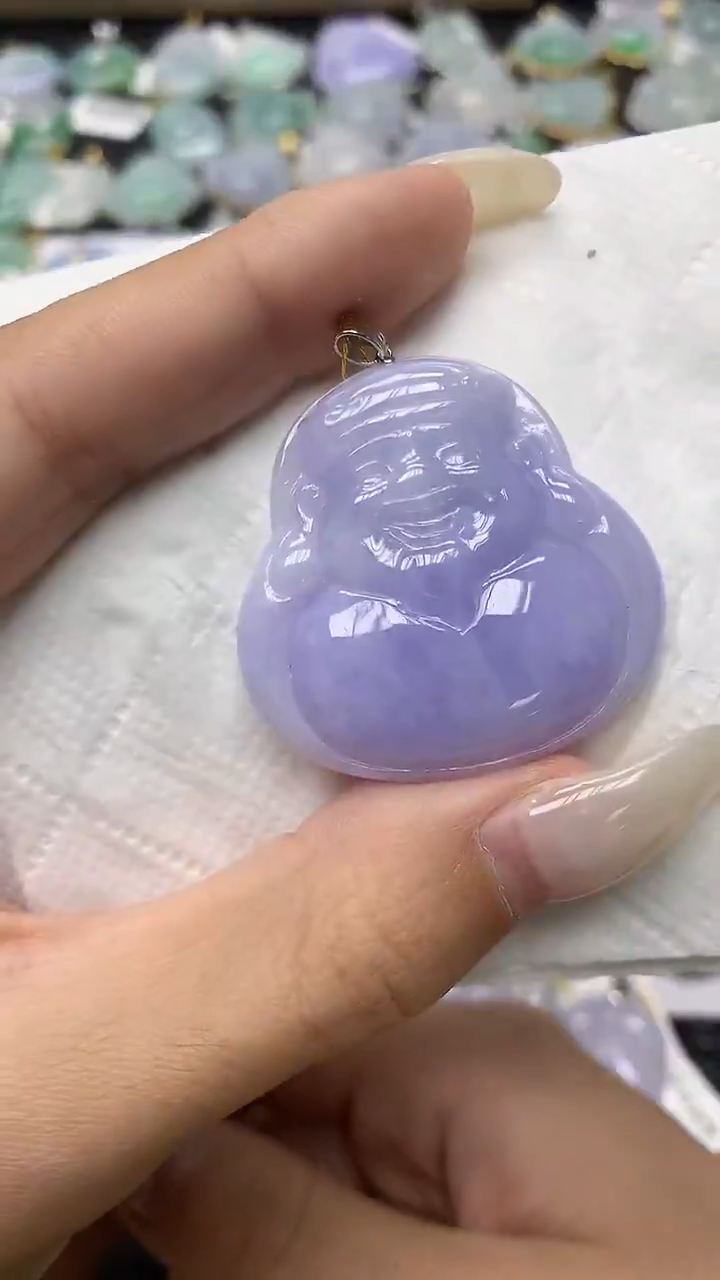 颈饰18K金镶嵌翡翠11111111111