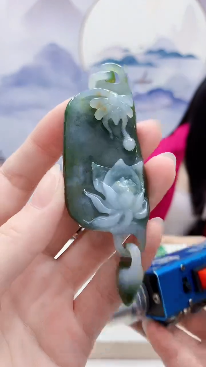 未镶嵌定制翡翠4812ry-毛货挂件63