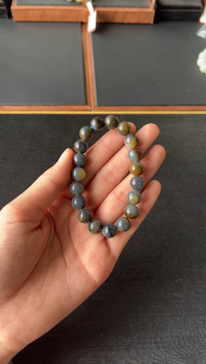 【闪购商品】和田玉手串未镶嵌若羌微色差卡10