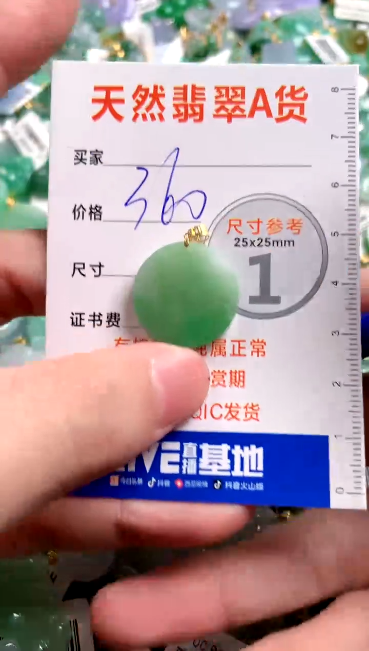 【闪购商品】翡翠颈饰18K金镶嵌0799428343