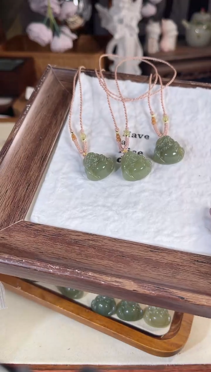 项链未镶嵌和田玉多样性发其一孤品默认微瑕