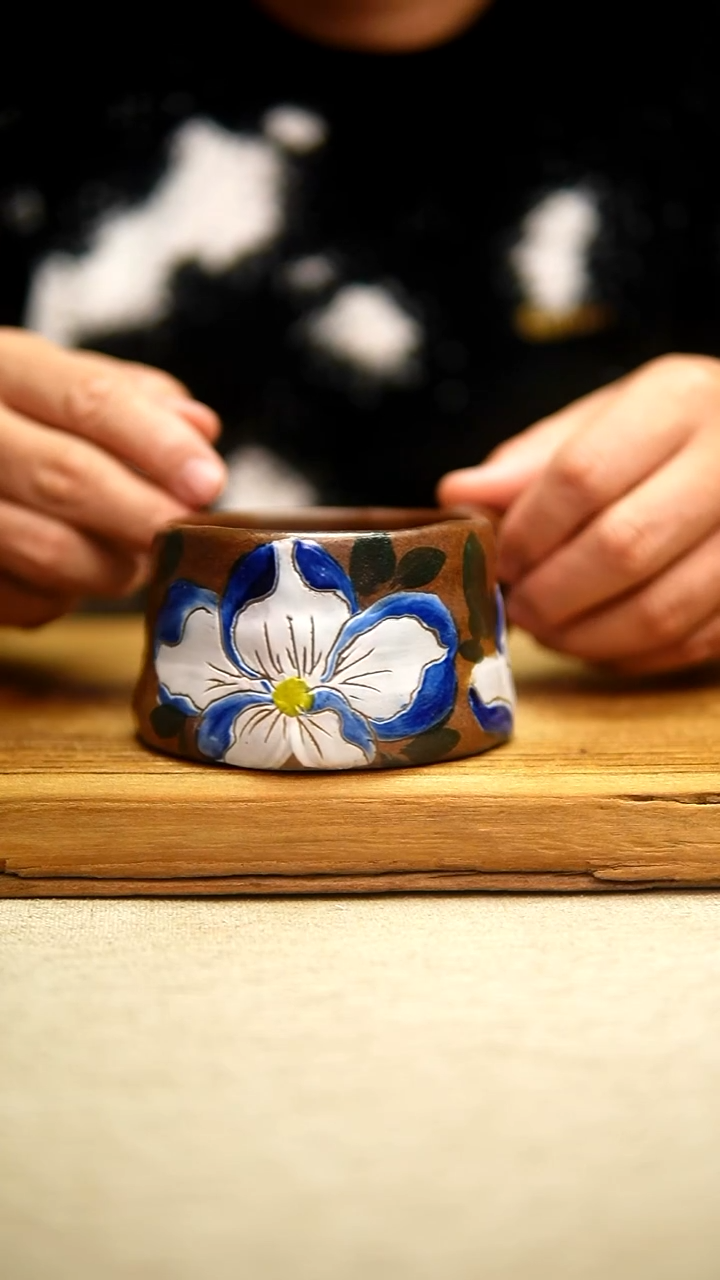 @@陶园瓷舍@@纯手工手绘@高温釉下彩