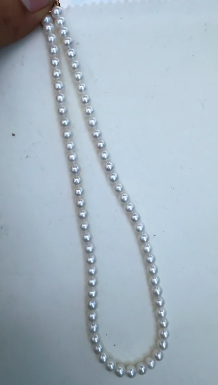 【闪购商品】淡水珍珠颈饰18K金镶嵌项链