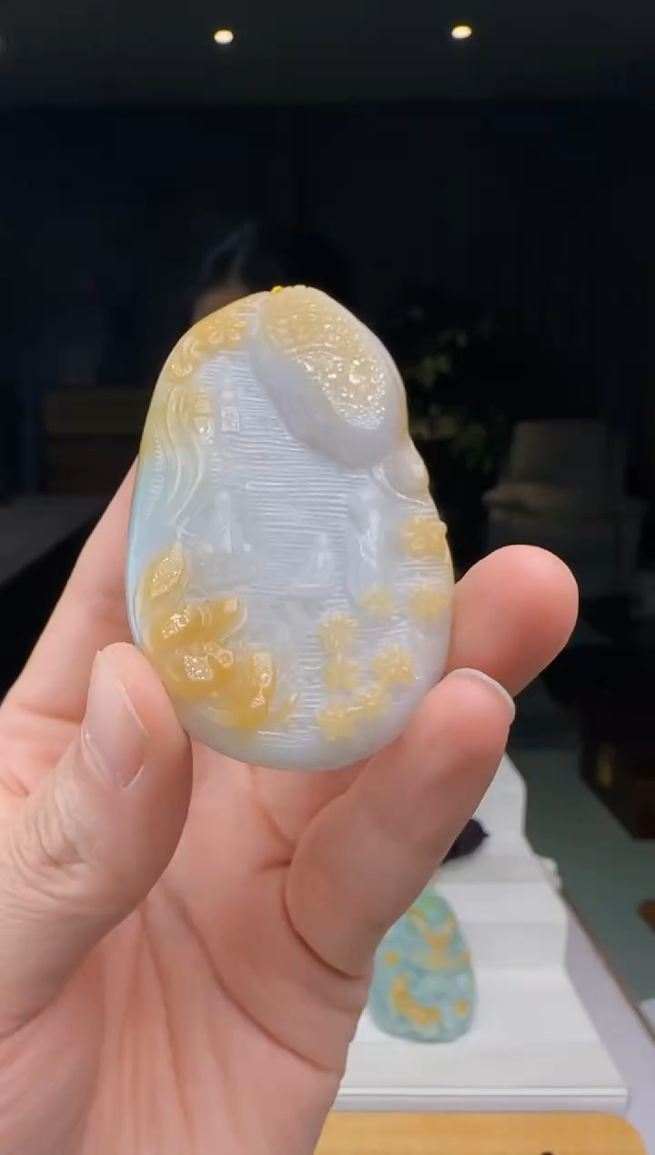 【闪购商品】翡翠吊坠(不含链)未镶嵌DY@@960Q3J15251