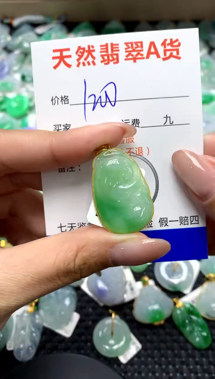 【闪购商品】翡翠颈饰18K金镶嵌111111111