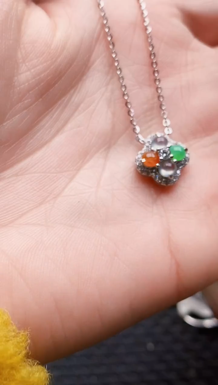 银S925镶嵌戒指翡翠3669