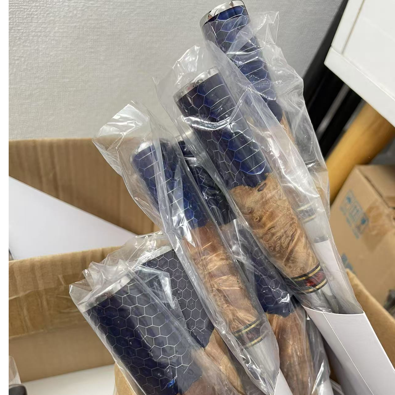 （直播间临时链接）外贸尾货大马士革菜刀杂款刀  (有瑕疵）