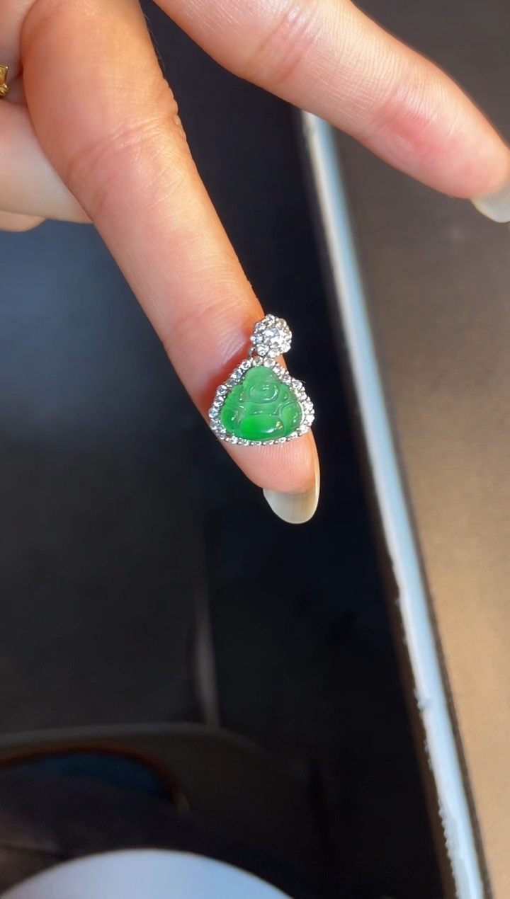 吊坠(不含链)银S925镶嵌翡翠1