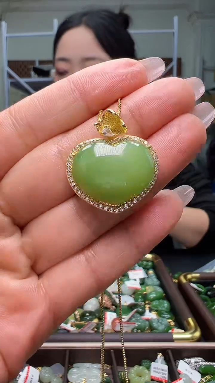 颈饰银S925镶嵌和田玉（多样性发货.发其一)12.07.16