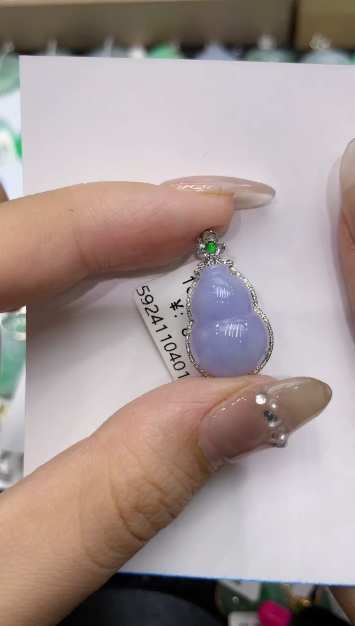 【闪购商品】翡翠颈饰18K金镶嵌222222222