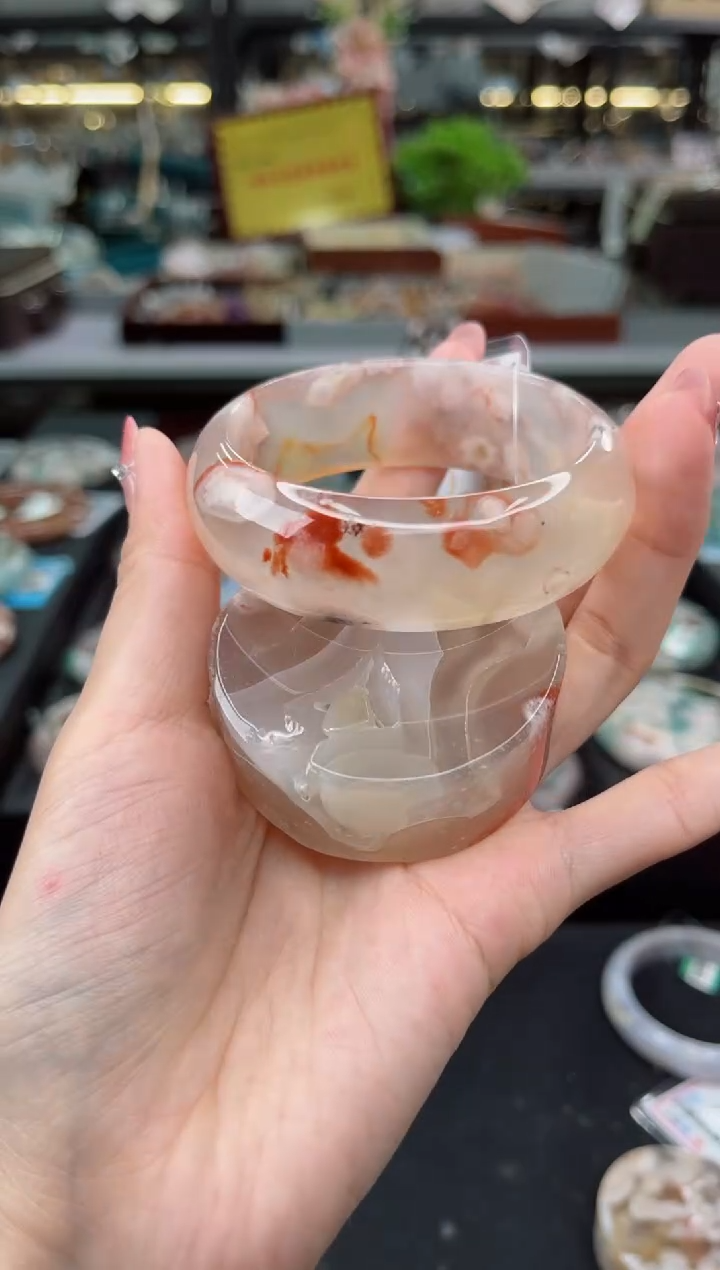 【闪购商品】石英质玉手镯未镶嵌55圈口（赠品镯心）603