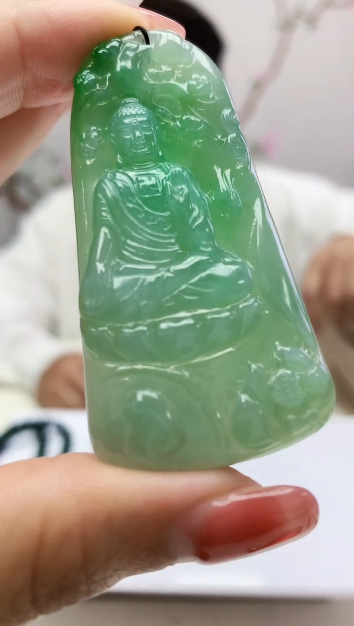 定制翡翠未镶嵌005xm-毛货观音70