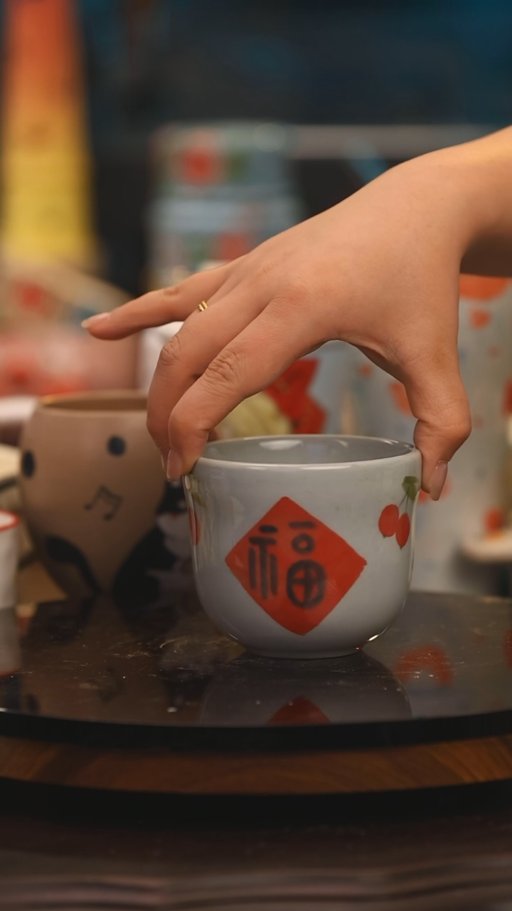 【闪购商品】杯子景德镇设计师釉下彩绘陶瓷