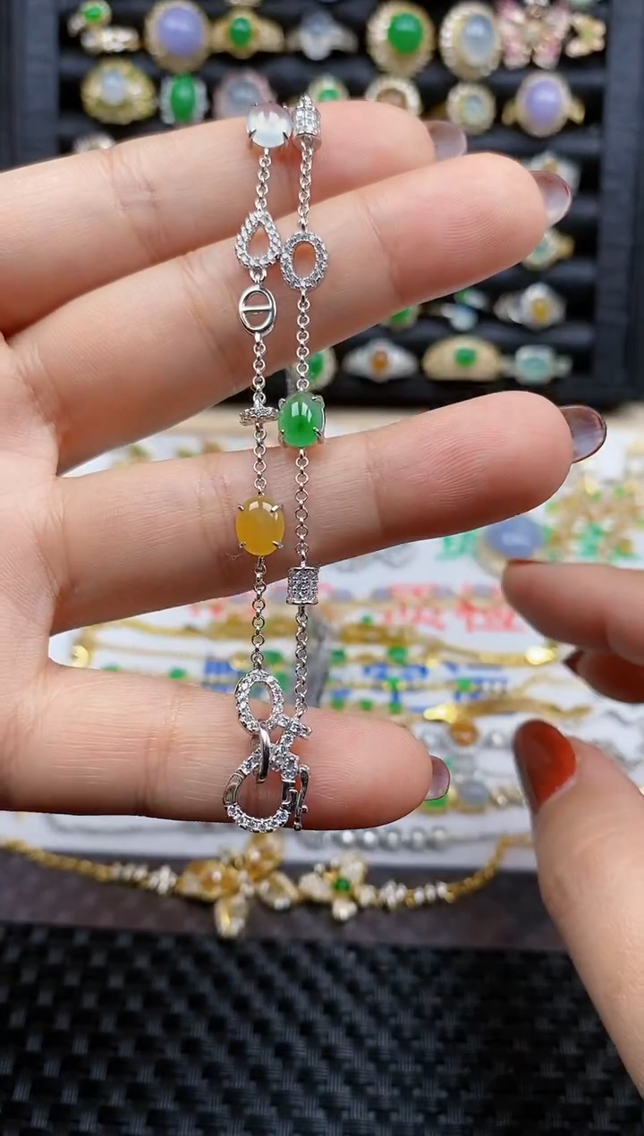 银S925镶嵌戒指翡翠72