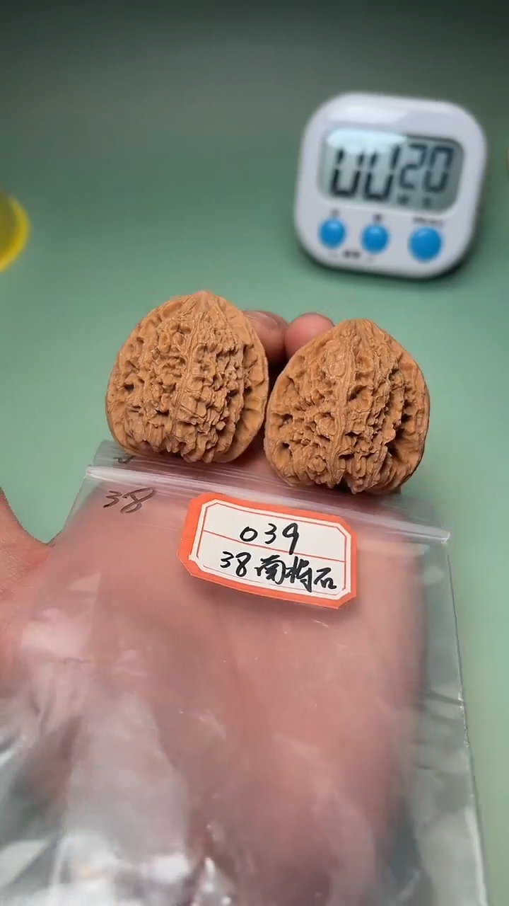 把件文玩核桃039 38全南将石