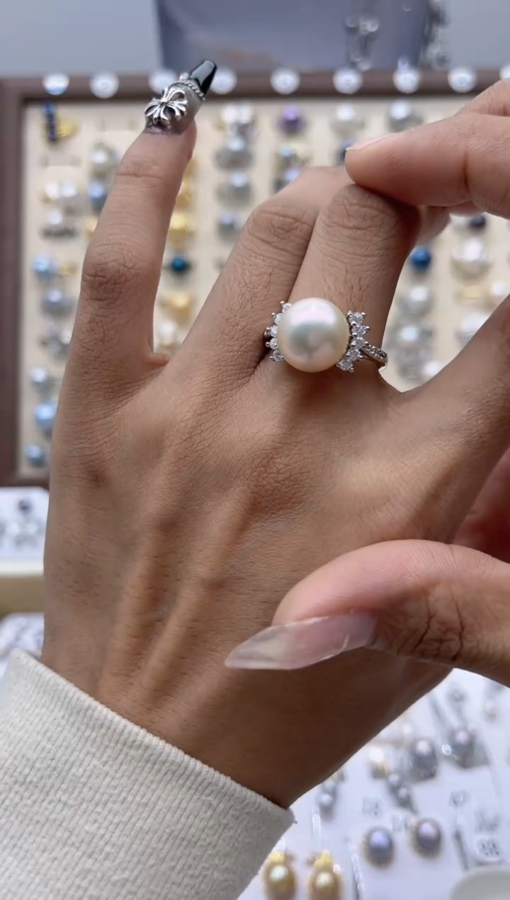 【闪购商品】淡水珍珠戒指合金66