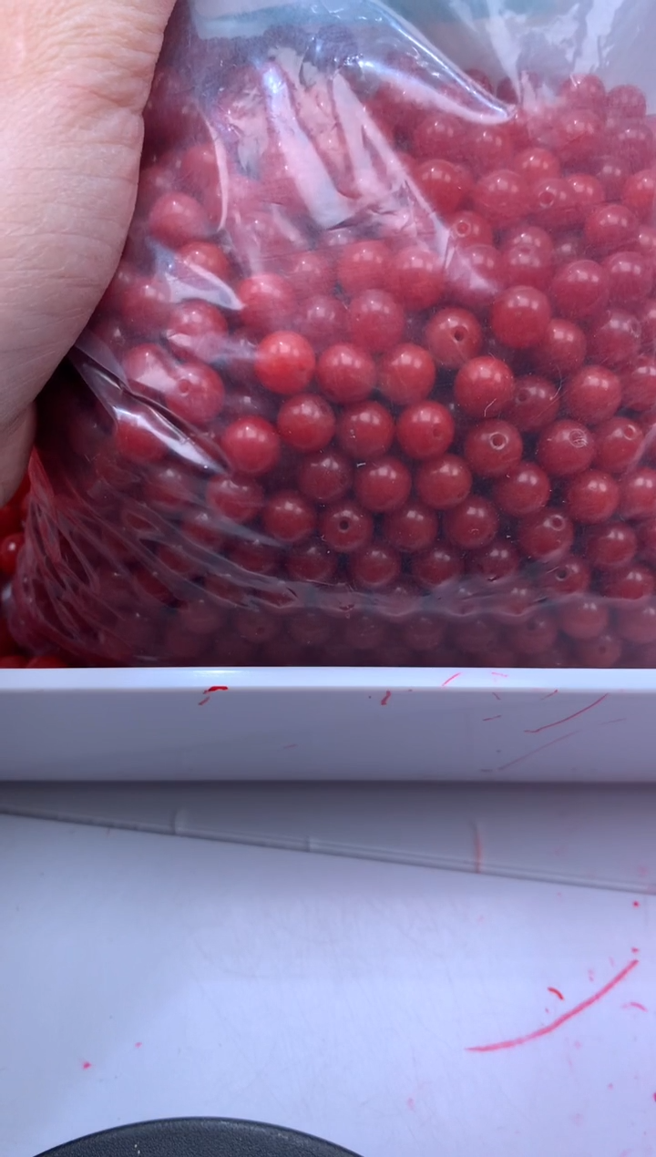 未镶嵌颈饰玛瑙/玉髓W2185 云南保山肉南红色8MM*25颗