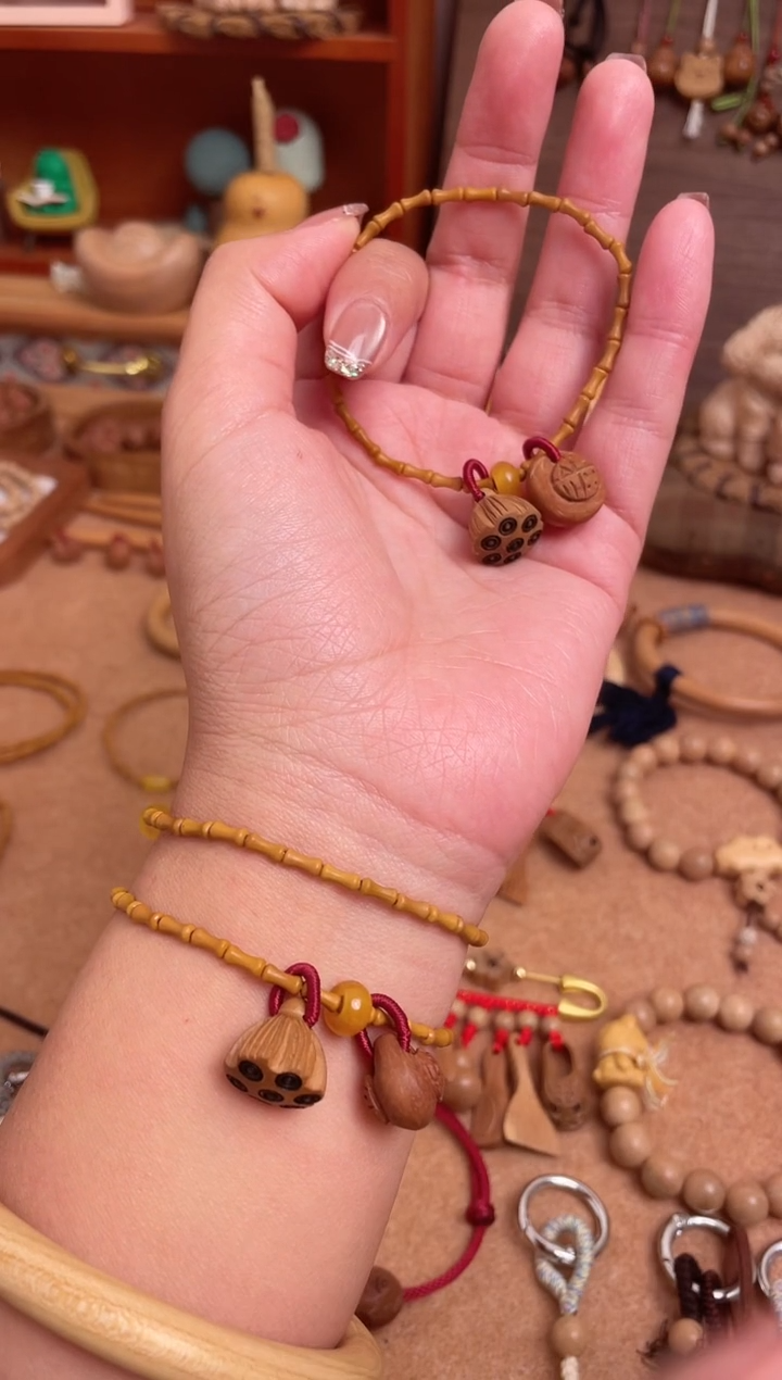 竹节手串一物一拍单圈好运连连