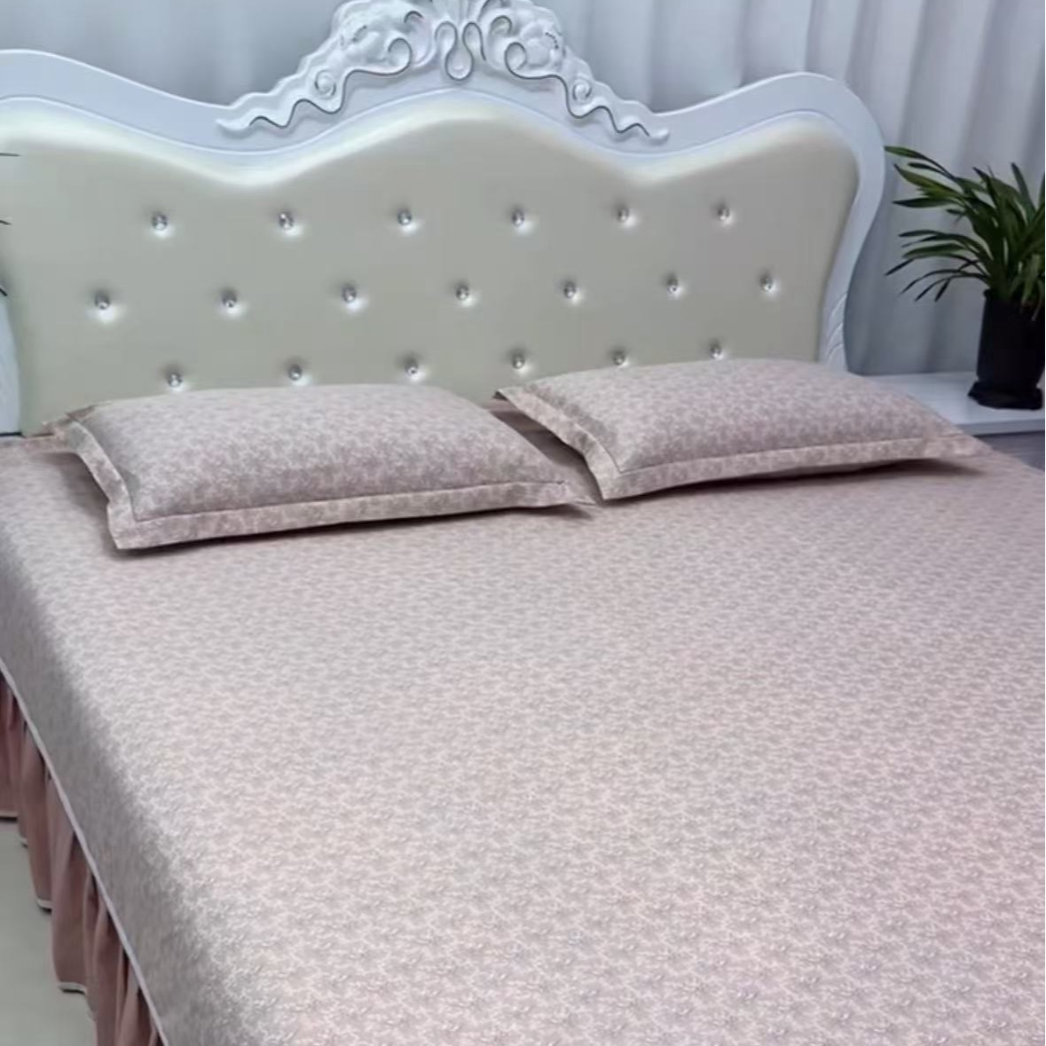 双层棉系列床单床罩四季通用加厚床裙式床裙被罩