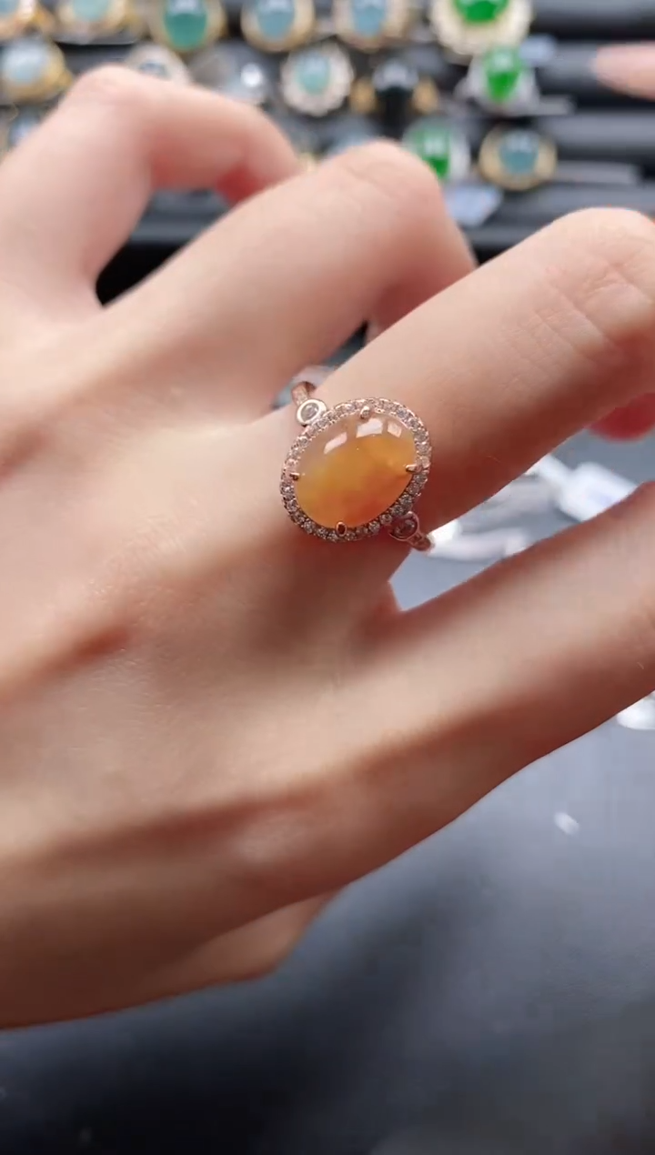 【闪购商品】翡翠戒指银S925镶嵌11111