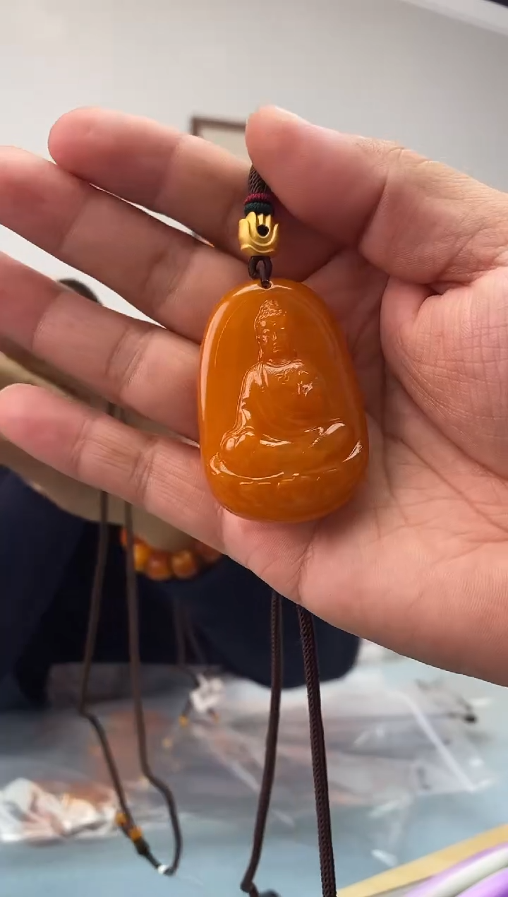 琥珀未镶嵌珠宝奇石假一罚十，阿弥陀佛多样性发一件014