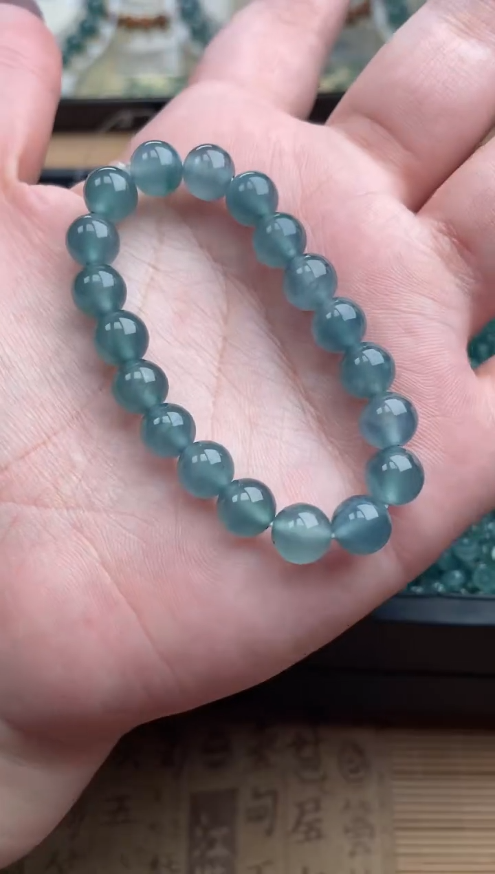 【闪购商品】翡翠手串未镶嵌多样性发货23颗卡8